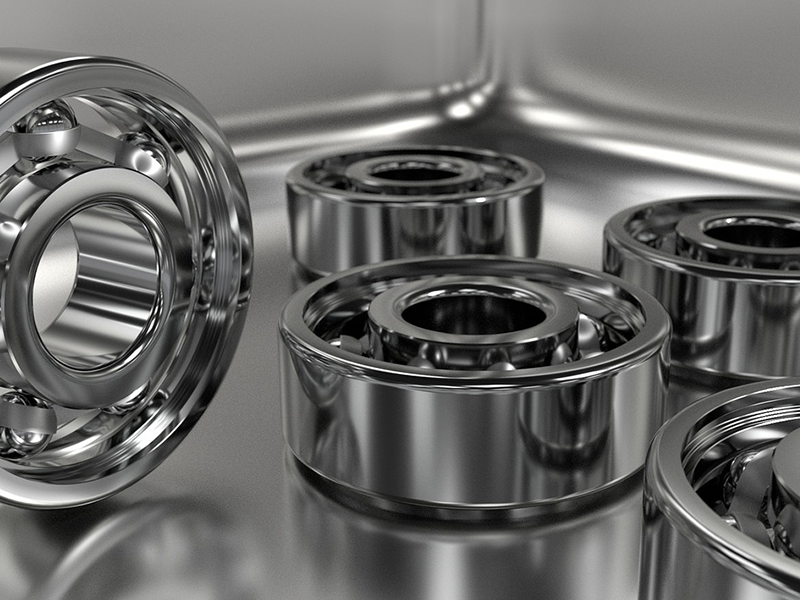 进口轴承在精密磨削表面磨削痕迹